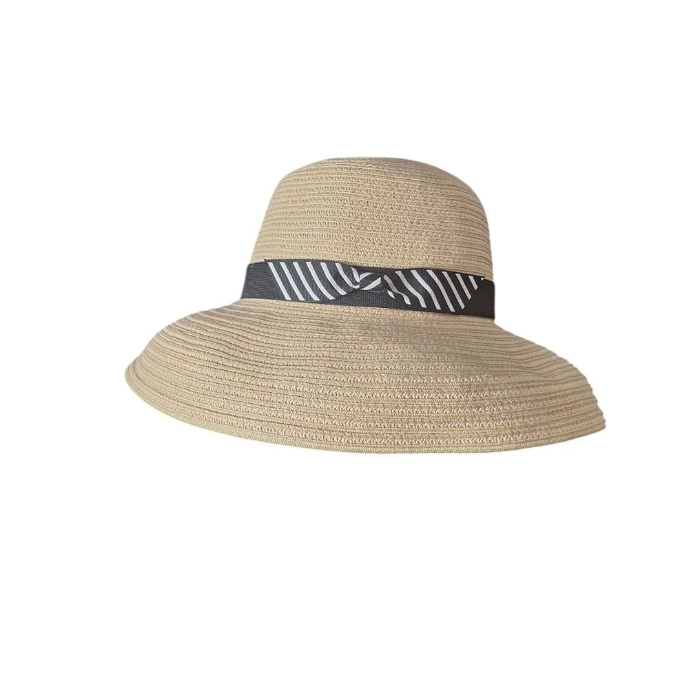 August Sun Hat Wide Brim Tan OS Womens